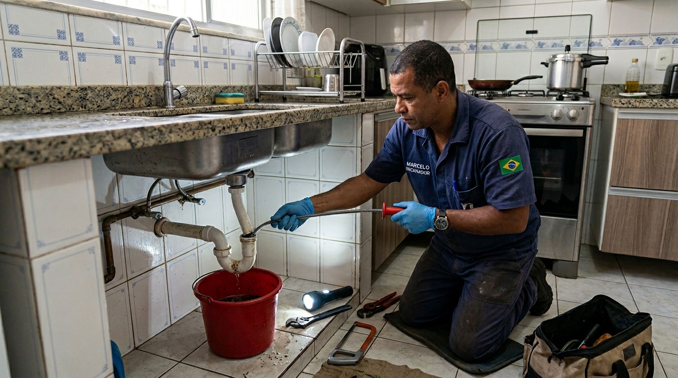 Desentupimento de canos com jato de alta pressão em Sorocaba-SP
