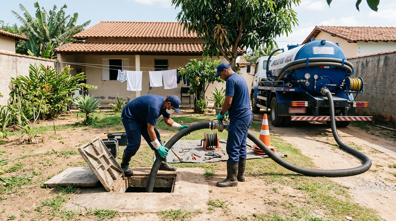Limpeza de fossa séptica em Sorocaba-SP