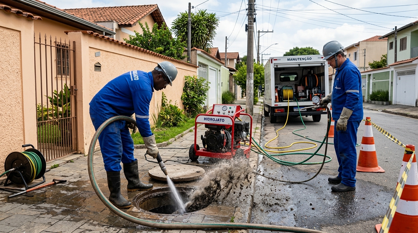 Hidrojateamento residencial em Sorocaba-SP