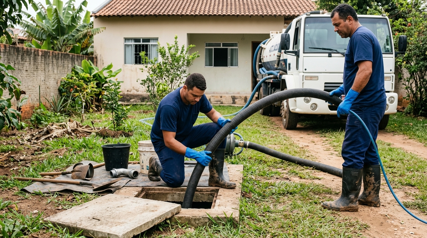 Esgotamento de fossa em Sorocaba-SP